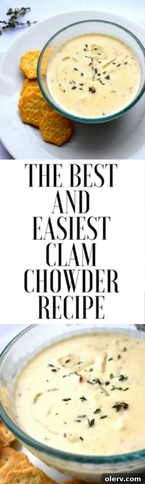 Clam Chowder Recipe Pin Image