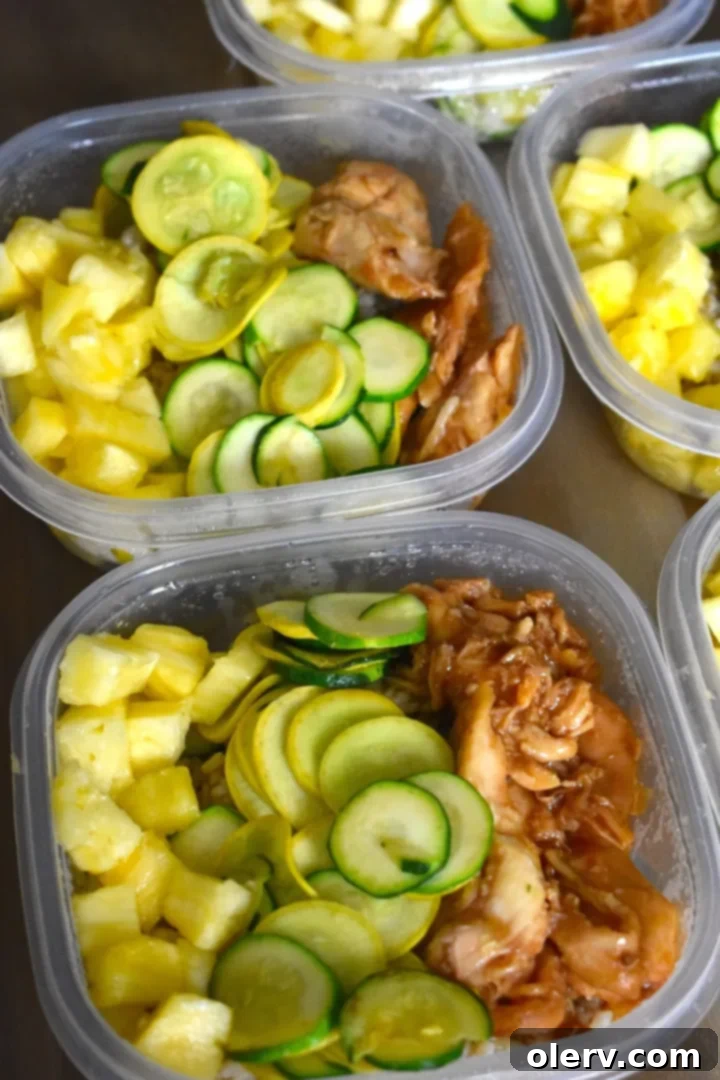 Tropical Pineapple Chicken Bowls 2 Summer Chicken Pineapple Bowls