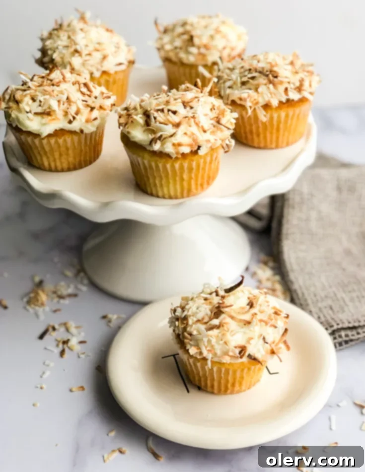Triple Coconut Dream Cupcakes 8 Susan's Coconut Cupcakes