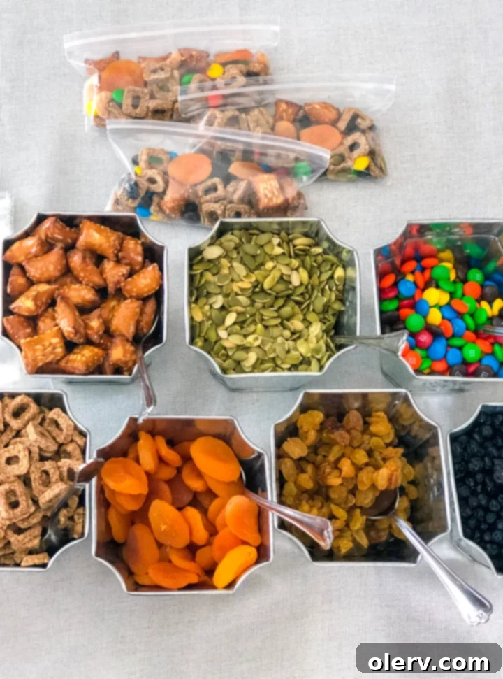 Craft Your Own Trail Mix 9 DIY Trail Mix example showcasing various ingredients