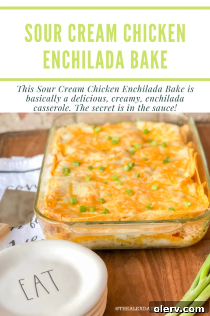Sour Cream Chicken Enchilada Bake Pinterest