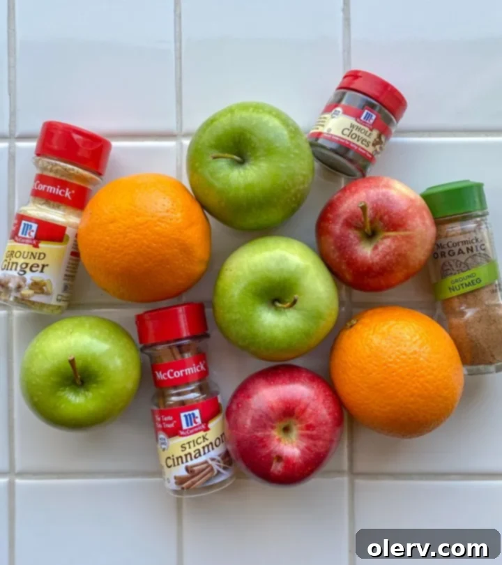 Instant Pot Holiday Magic 12 Fresh apples and oranges being prepped for Instant Pot apple cider.