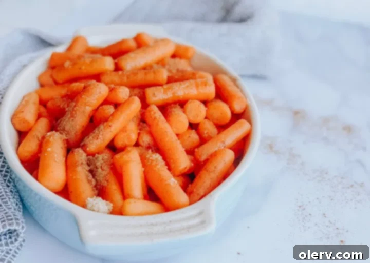 Sweet Glazed Instant Pot Carrots 5 Close-up of Instant Pot Glazed Carrots, with a vintage filter.