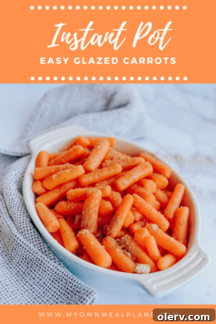 Pin this Instant Pot Glazed Carrots recipe for later on Pinterest.