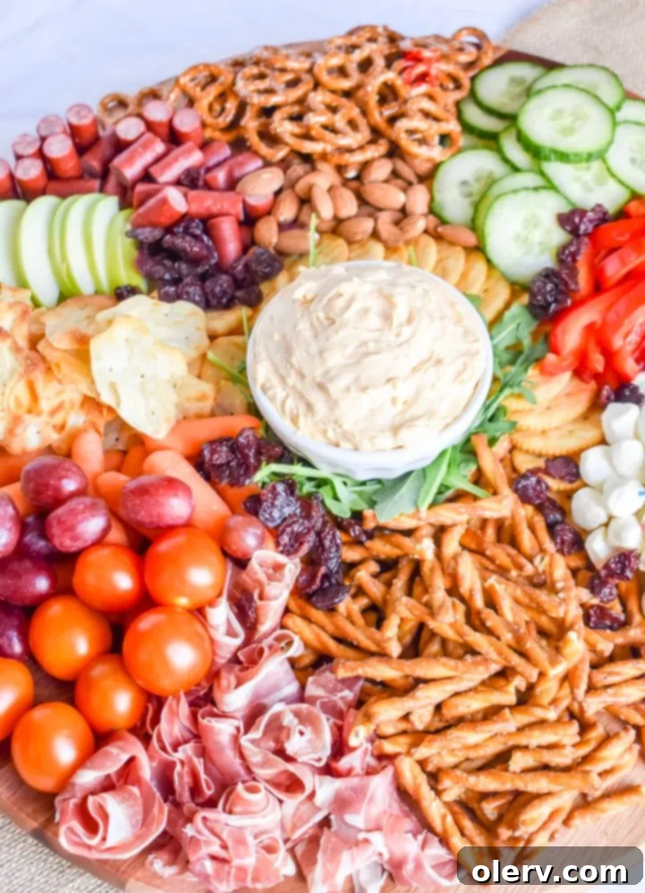 Grandma's Legacy Board: Cheese and Charcuterie 7 Grandma's Cheese Ball & Charcuterie Board with meats