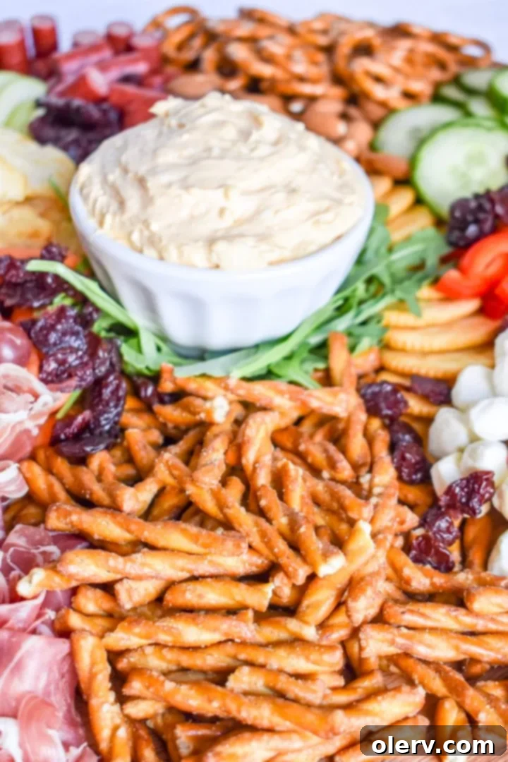 Grandma's Legacy Board: Cheese and Charcuterie 9 Grandma's Cheese Ball & Charcuterie Board complete