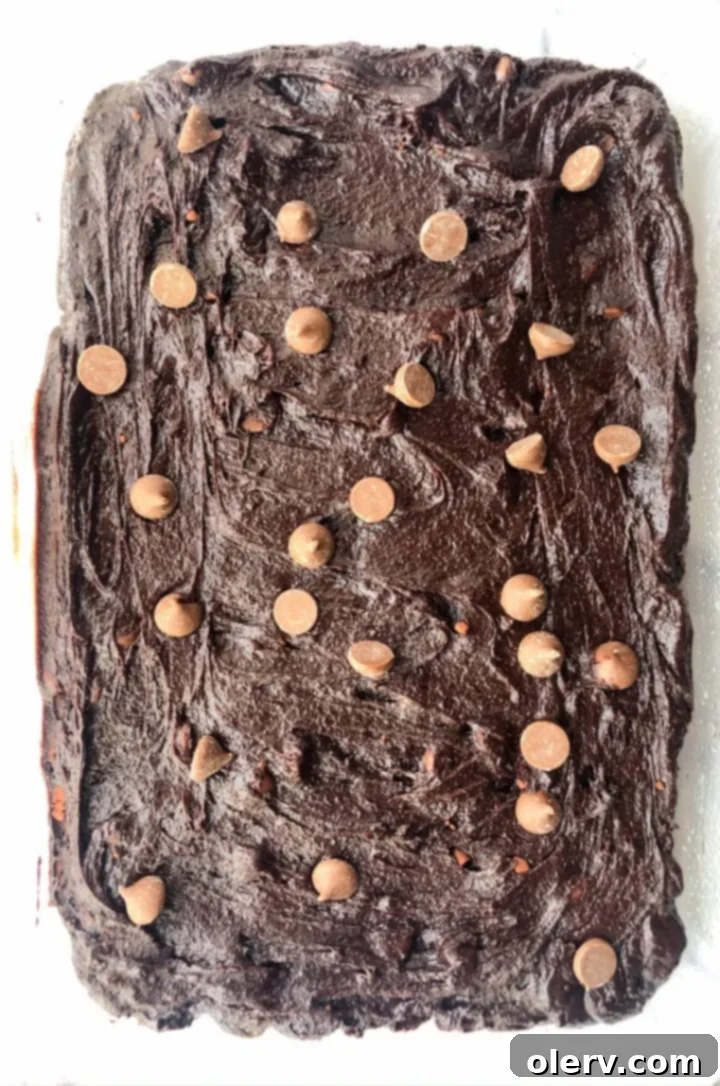 Easy One Bowl Brownies 5 A flat lay of all the essential ingredients needed for making one-bowl brownies.