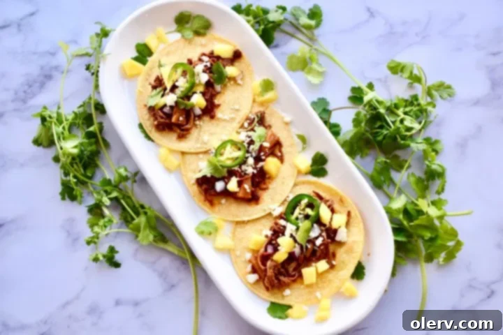 Easy Instant Pot Tacos Al Pastor 5 The delicious pineapple and chile marinade for Instant Pot Tacos Al Pastor