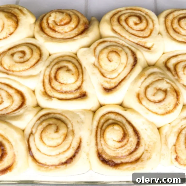Homemade Sourdough Cinnamon Rolls ready to be pinned on Pinterest