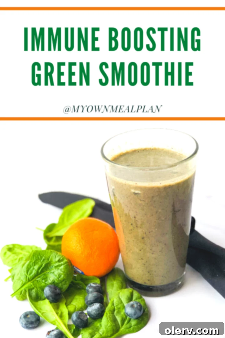Immune Booster Green Smoothie pin