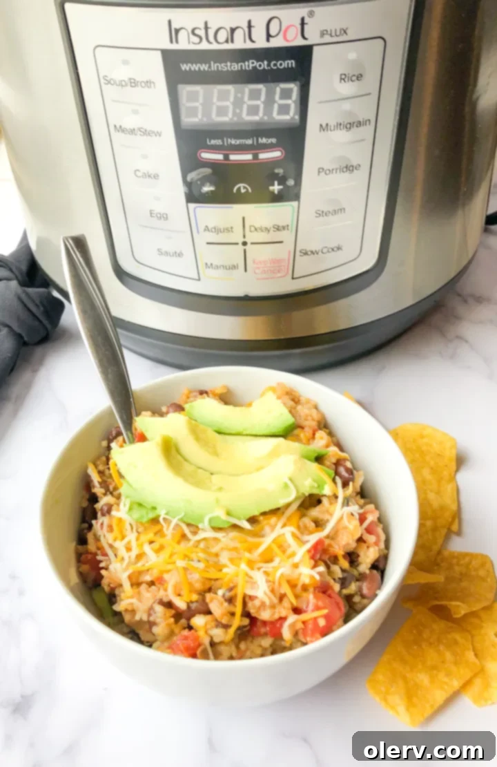 Speedy Savory Instant Pot Chicken Burrito Bowls 7 Instant Pot Chicken Burrito Bowls