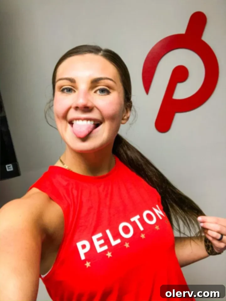 My Peloton Bike: My Go-To for Peak Fitness 12 Peloton user celebrating a ride