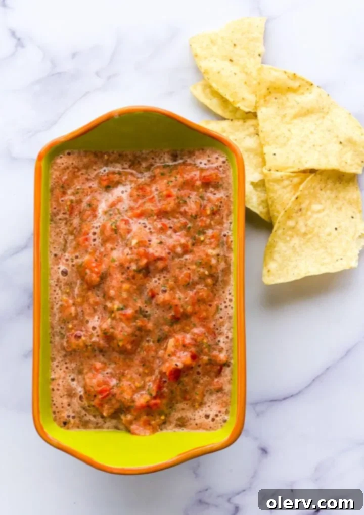 Effortless Blender Salsa 6 A complete arrangement of fresh and canned ingredients for making Simple Blender Salsa, neatly laid out on a cutting board