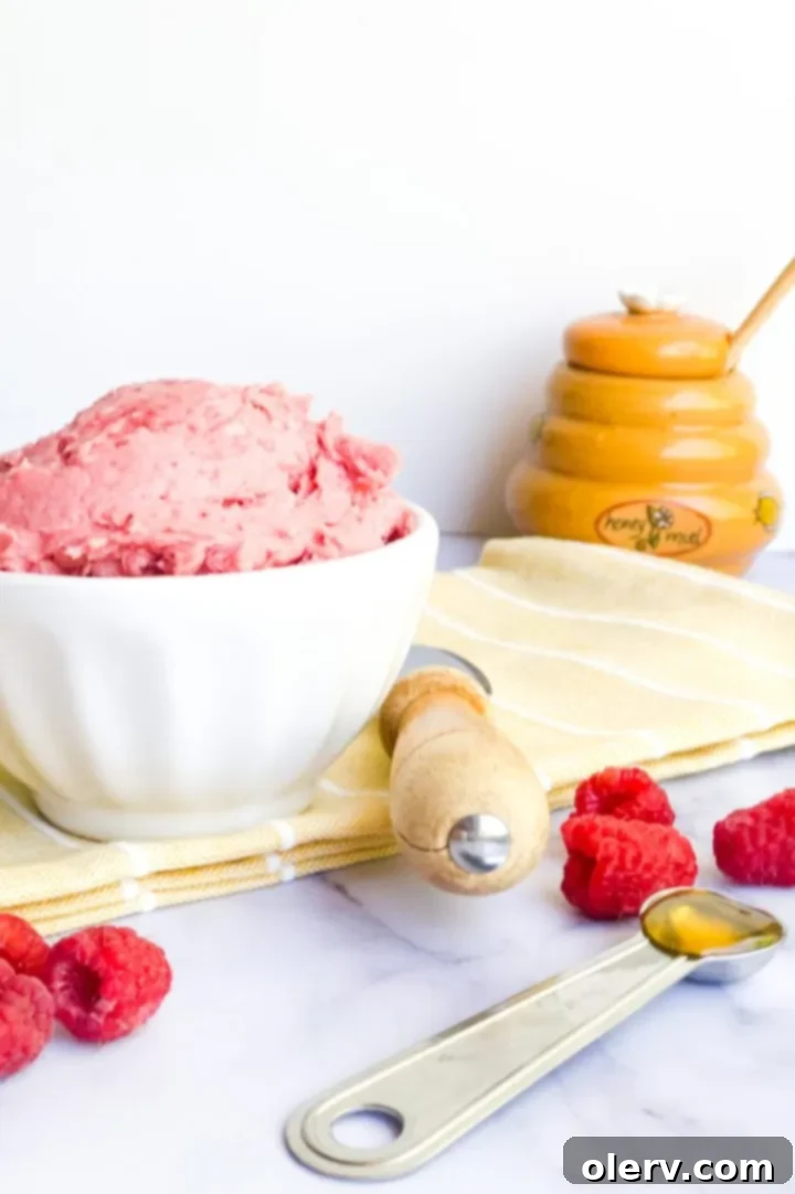 Whipped Raspberry Honey Delight 6 Raspberry Honey Butter in a jar, ready for storage