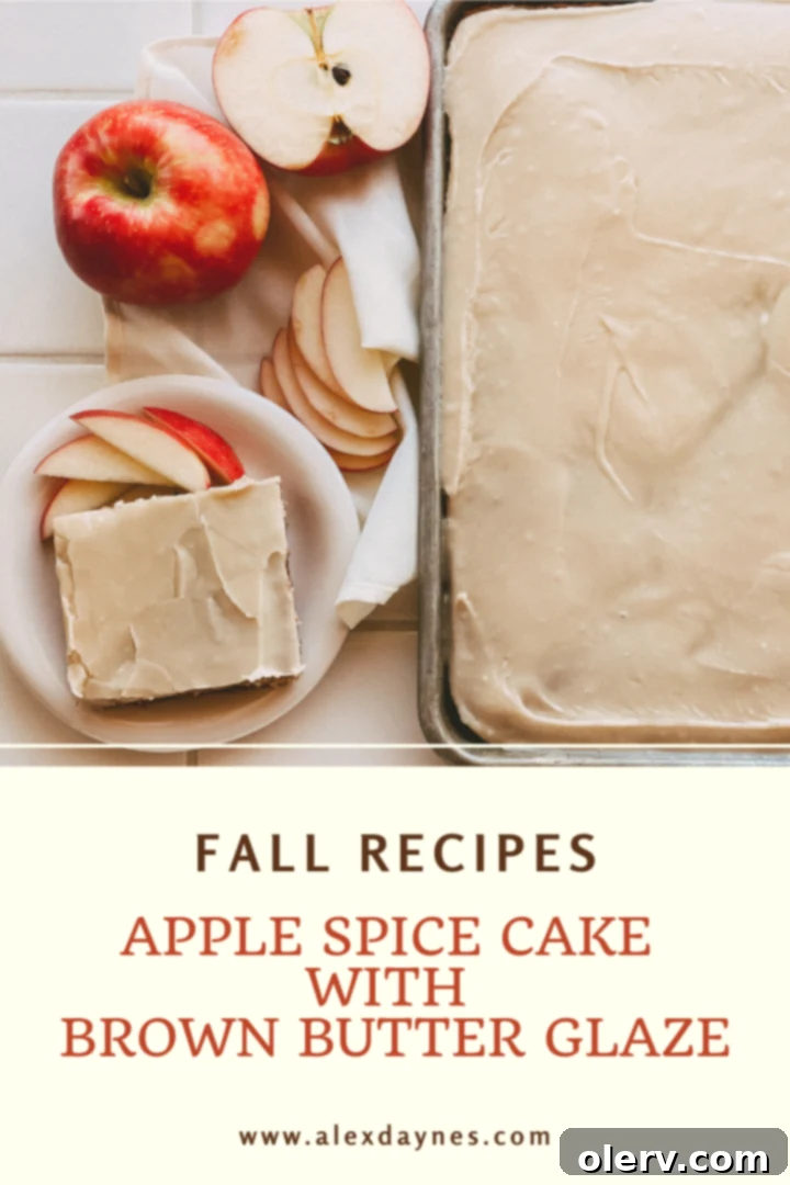 Apple Spice Cake Pin for Pinterest
