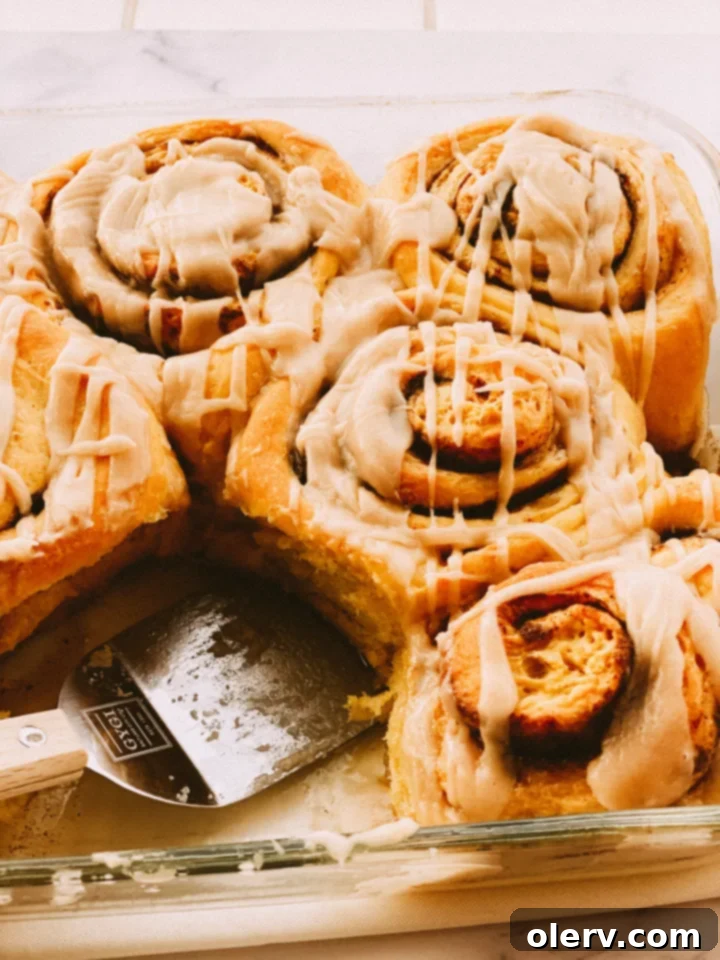 Spiced Pumpkin Cinnamon Rolls with Brown Butter Glaze 4 Unbaked pumpkin cinnamon roll dough rising
