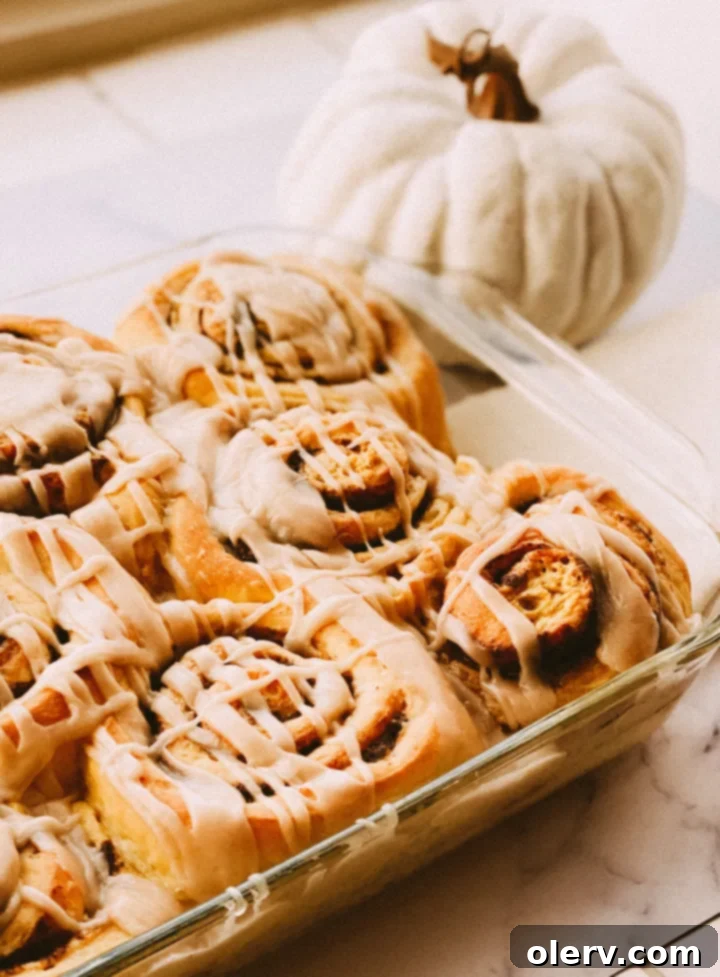 Spiced Pumpkin Cinnamon Rolls with Brown Butter Glaze 9 Pumpkin Cinnamon Rolls with Brown Butter Glaze