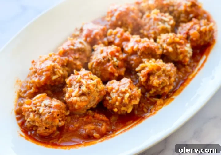 Deliciously Simple Instant Pot Porcupine Meatballs 4 Instant Pot Porcupine Meatballs ready to be served