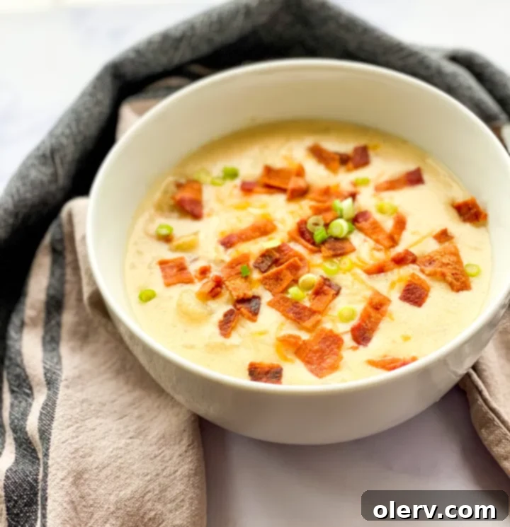 Creamy Instant Pot Loaded Potato Soup 2 Instant Pot Loaded Potato Soup