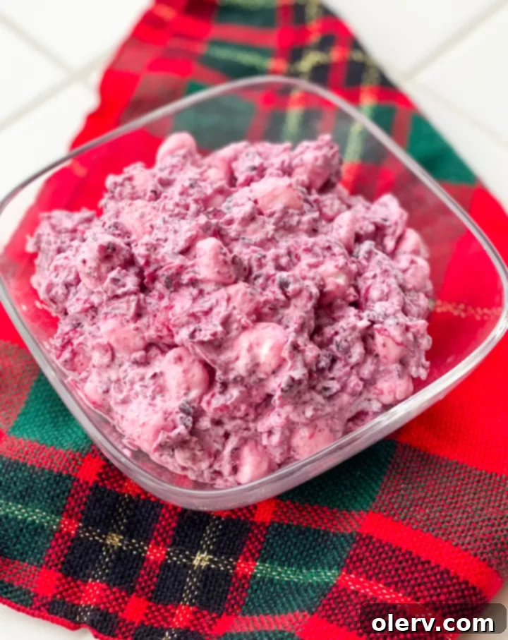 Jeweled Cranberry Salad 7 Cranberry Salad with a fluffy texture