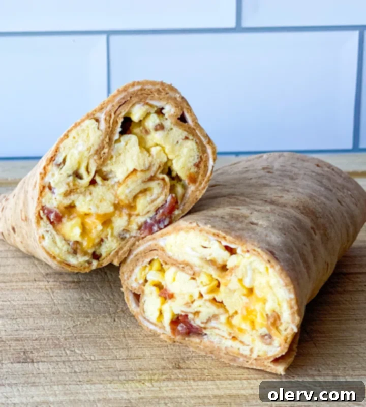 Bacon and Egg Breakfast Wrap