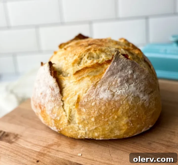 Baking Bread Made Simple 2 Easy Homemade Bread loaf, freshly baked and golden brown