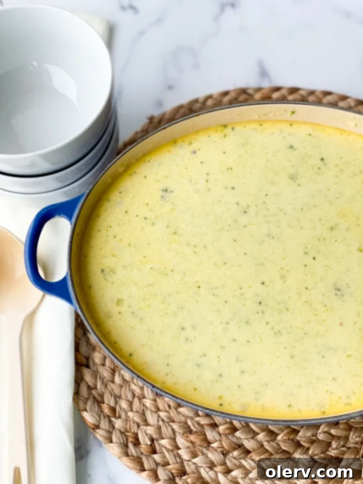 Quick Creamy Broccoli Cheddar Soup 4 A collection of fresh ingredients for broccoli cheese soup, including vibrant green broccoli, golden cheddar cheese, a stick of butter, and a diced onion.