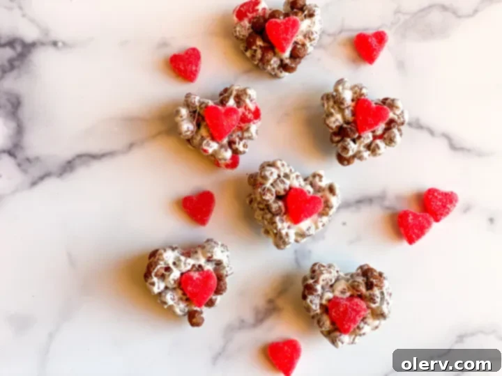 Cocoa Puff Cinnamon Heart Bars 2 Heart-shaped Cocoa Puff Cereal Bars, a perfect Valentine's treat