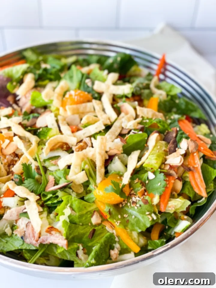 Zesty Asian Chicken Salad 2 Delicious Chinese Chicken Salad with Ginger Sesame Dressing