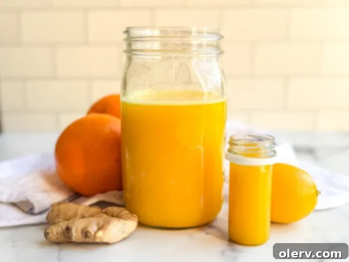 Homemade Ginger Immunity Boosters 4 Blending the ingredients for immunity shots